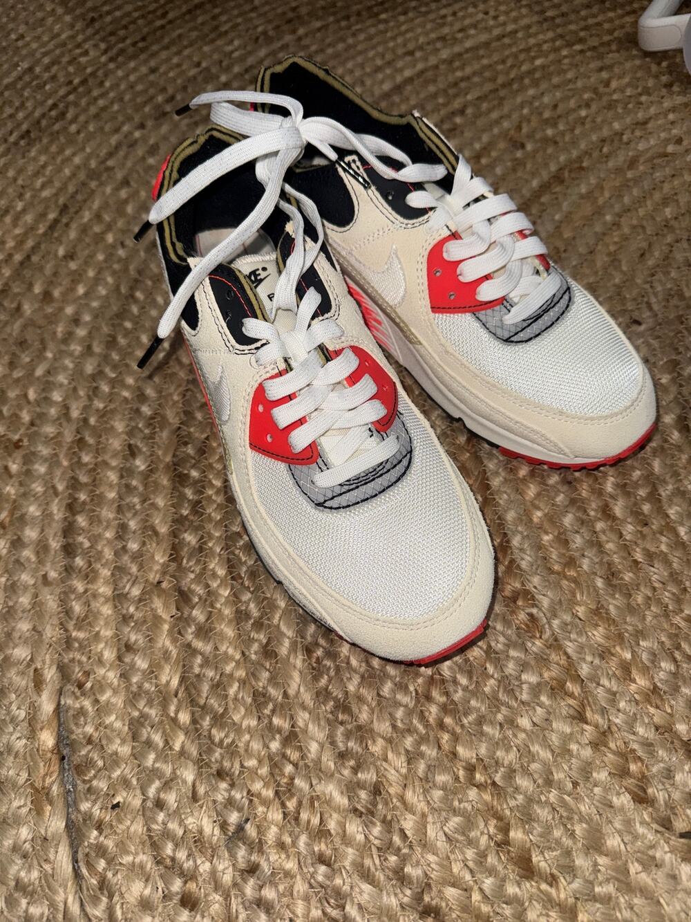 Nike Air Max III PRM 90 Archetype White Bright Crimson men's size 8.5